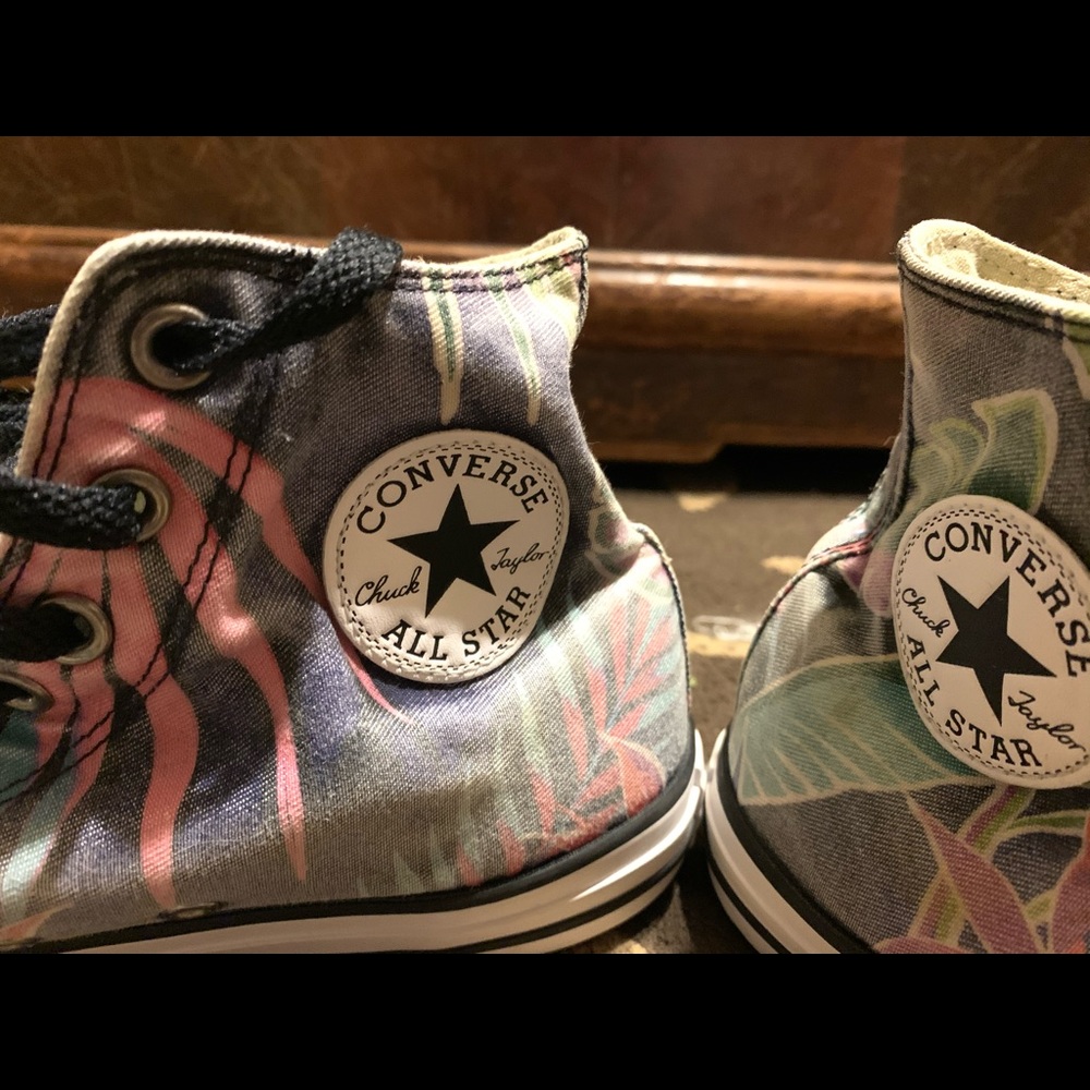 Neon Jungle Converse High-tops; size 12 - Picture 3 of 6